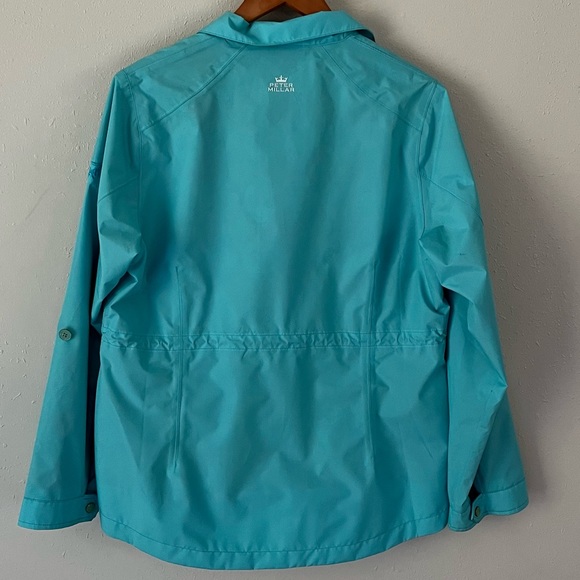 Peter Millar Element Water Blue Waterproof Jacket Size Large - Picture 8 of 14